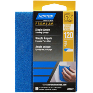 NORTON PROSAND 82067 4-1/2" X 3-1/2" X 1" 120 GRIT SINGLE ANGLE SANDING SPONGE