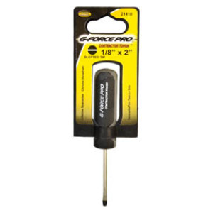 G-FORCE 21410 1/8" X 2" ERGO GRIP SLOTTED SCREWDRIVER