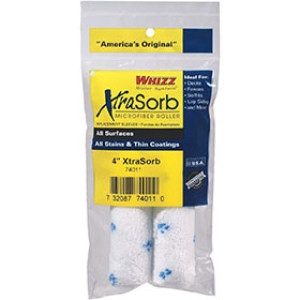 WHIZZ XTRASORB 74011 4" MICROFIBER ROLLER COVER (2PK)