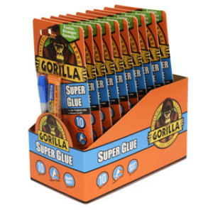 GORILLA GLUE 7800109 2-3G GORILLA SUPER GLUE QUICK DRYING CARDED