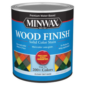 MINWAX 117310000 WATER BASED FINISH SOLID COLOR STAIN CLEAR TINT BASE