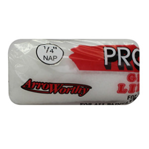 ARROWORTHY 4FGL2 4" X 1/4" PRO-LINE GLOSSDEL WHITE LINTLESS ROLLER COVER