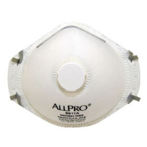 SAS 8611A ALLPRO N95 VALVED PARTICULATE RESPIRATOR 10 PACK