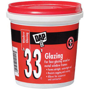 DAP 12121 '33' READY MIXED WINDOW GLAZING COMPOUND WHITE