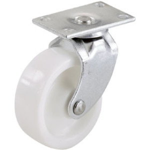 SHEPHERD 9041 2" LIGHT DUTY PLASTIC FURNITURE CASTER SWIVEL PLATE WHITE (2CD)