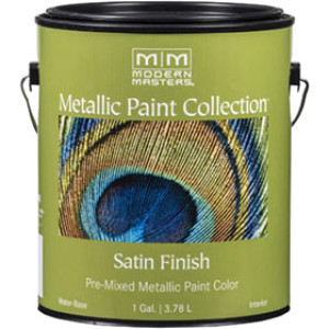 MODERN MASTERS ME206-GAL CHAMPAGNE SATIN METALLIC PAINT OPAQUE