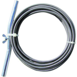 PLUMB PAK PP845-10 1/4" X 15' DRAIN AUGER FLEXIBLE AND ADJUSTABLE SATIN NICKEL