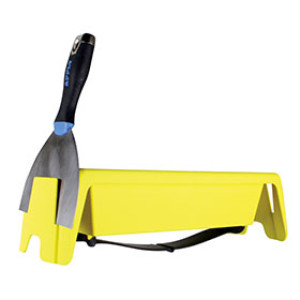 WARNER TOOL 10827 10" GRIP & GO LIGHTWEIGHT PLASTIC MUD PAN WITH STRAP