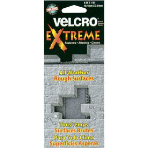 VELCRO 90800 1" X 4" TITANIUM STRIPS (5 SETS)