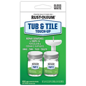 RUST-OLEUM 244166 WHITE SPECIALTY TUB AND TILE TOUCH UP