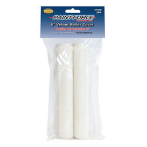 PAINT-FORCE 37468 6" X 1/4" VELOUR ROLLER REFILL (2PK)