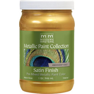 MODERN MASTERS ME194-32 IRIDESCENT GOLD METALLIC SHEER TRANSLUCENT OVERCOAT