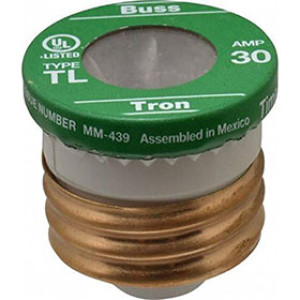 BUSSMANN TL-30PK4 30 AMP PLUG FUSE TIME DELAY EDISON BASE (4PK)