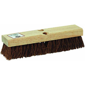 DQB 08751 12" PALMYRA DECK SCRUB BRUSH 2" TRIM WITH 1 TAPERED/1 THREADED HOLE