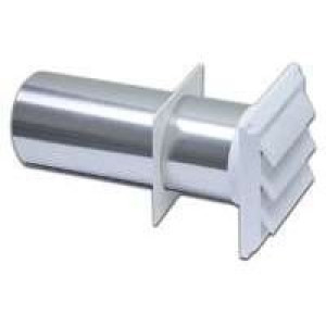 LAMBRO 267W 4" WHITE PLASTIC LOUVER VENT STANDARD 11" TAIL