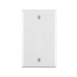 LEVITON 001-88014-000 ONE GANG BLANK WALLPLATE WHITE