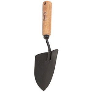 AMES 2446100 HAND GARDEN TROWEL WITH WOOD HANDLE HANG-UP HOLE STEEL BLADE