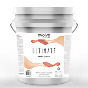 EVOLVE PAINTS RW24-GDB310 5G ULTIMATE LATEX WHITE SEMI GLOSS PAINT