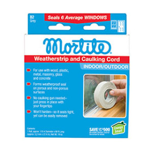 FROST KING MORTITE B-2 810924 19 OZ WEATHERSTRIP AND CAULKING CORD 90' GREY