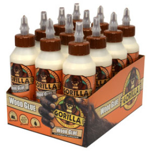 GORILLA GLUE 6200002 8 OZ WOOD GLUE INDOOR AND OUTDOOR USE - WATER RESISTANT