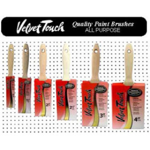VELVET TOUCH 61500 BURGUNDY/WHITE SOLID VARNISH BRUSH ASSORTMENT