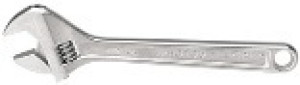 STANLEY 87-369 8" CHROME ADJUSTABLE WRENCH LASER ETCHED SAE AND MM JAW SCALE