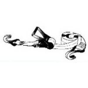 KEEPER 04622 27' X 2" HEAVY DUTY RATCHET TIE-DOWN DOUBLE J-HOOK 10,000 LBS