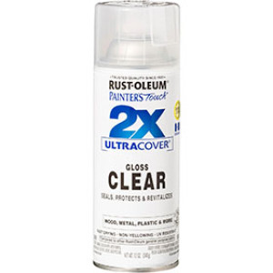 RUST-OLEUM 2X PAINTER'S TOUCH 334029 ULTRA COVER ENAMEL GLOSS CLEAR