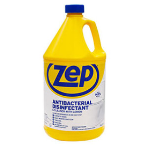 ZEP ZUBAC128 128 OZ ANTI-BACTERIAL DISINFECTANT & CLEANER WITH LEMON RTU