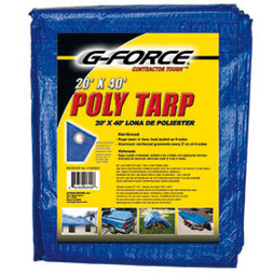 G-FORCE 90800 20' X 40' BLUE ALL PURPOSE TUFF TARPAULIN