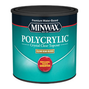 MINWAX 24444 SEMI-GLOSS WATER BASED POLYCRYLIC PROTECTIVE FINISH