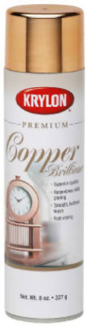KRYLON K01020A 8 OZ COPPER BRILLIANCE PREMIUM METALLIC SPRAY PAINT