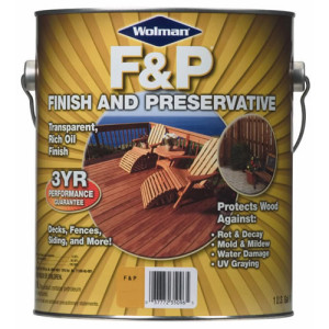 WOLMAN 14426 F&P FINISH & PRESERVATIVE GOLDEN PINE TRANSPARENT PREM WOOD FINIS