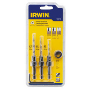 IRWIN 1882793 TAPERED COUNTERSINK 4PC SET