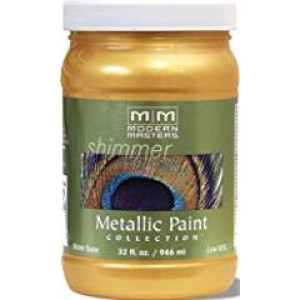 MODERN MASTERS ME658-32 GOLD RUSH SATIN METALLIC PAINT SEMI-OPAQUE