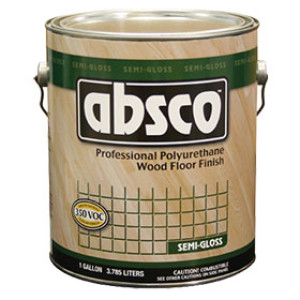 ABSOLUTE ABSCO 89521 SEMI GLOSS PROFESSIONAL POLYURETHANE WOOD FINISH 350 VOC