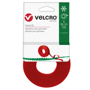 VELCRO 91369ACS RED GARLAND CLIP STRIP (12PC)
