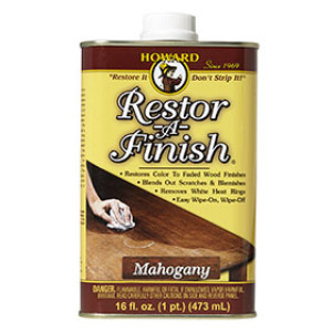 HOWARD RF5016 RESTOR-A-FINISH PENETRATING RESTORATION OIL MAHOGANY FINISH