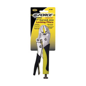 G-FORCE 21302 7" CURVED JAW LOCKING PLIERS ERGO GRIP