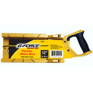 G-FORCE 22022 12" PLASTIC MITRE BOX 14" BACKSAW