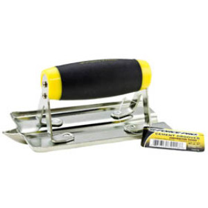 G-FORCE 70218 6" X 3" GROOVER STAINLESS STEEL BLADE ERGO GRIP HANDLE