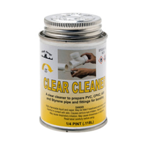 BLACK SWAN 08230 4 OZ CAN CLEAR PIPE & FITTING CLEANER