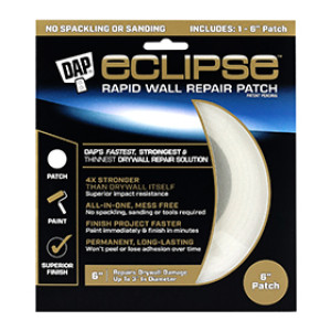 DAP 09165 ECLIPSE RAPID WALL REPAIR PATCH 6" WHITE