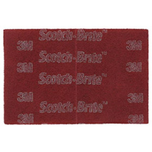 3M 7447 SCOTCH-BRITE 6" X 9" ULTRA FINE GENERAL PURPOSE HAND PAD MAROON