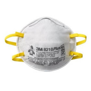 3M 8210PH40-DC PLUS PERFORMANCE DISPOSABE SANDING & FIBERGLASS RESPIRATOR 40PK