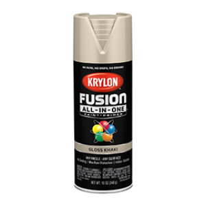 KRYLON K02713007 FUSION ALL-IN-ONE GLOSS KHAKI 12 OZ INDOOR - OUTDOOR