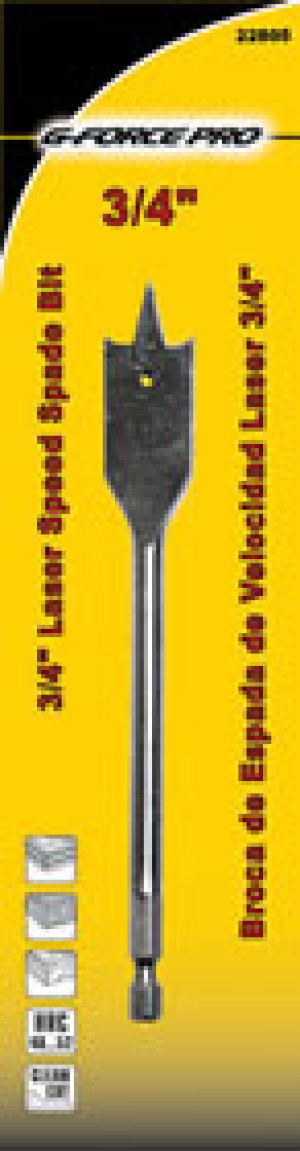 G-FORCE 22805 3/4" LAZER SPEED SPADE DRILL BIT
