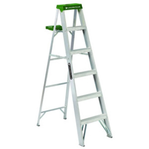 LOUISVILLE LADDER AS4006 6' TYPE II ALUMINUM STEPLADDER 225LB RATING