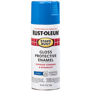 RUST-OLEUM STOPS RUST 7724830 12 OZ GLOSS PROTECTIVE ENAMEL SAIL BLUE SPRAY