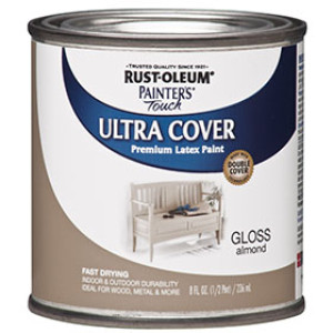 RUST-OLEUM PAINTER'S TOUCH 1994730 ULTRA COVER GLOSS ALMOND LATEX PAINT
